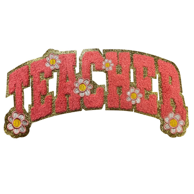 CE1146 Teacher w/Small Flower (Chenille,10.5"x5")
