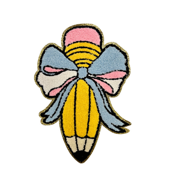 CE1149 Pencil w/Bow (Chenille,10"x6.5")